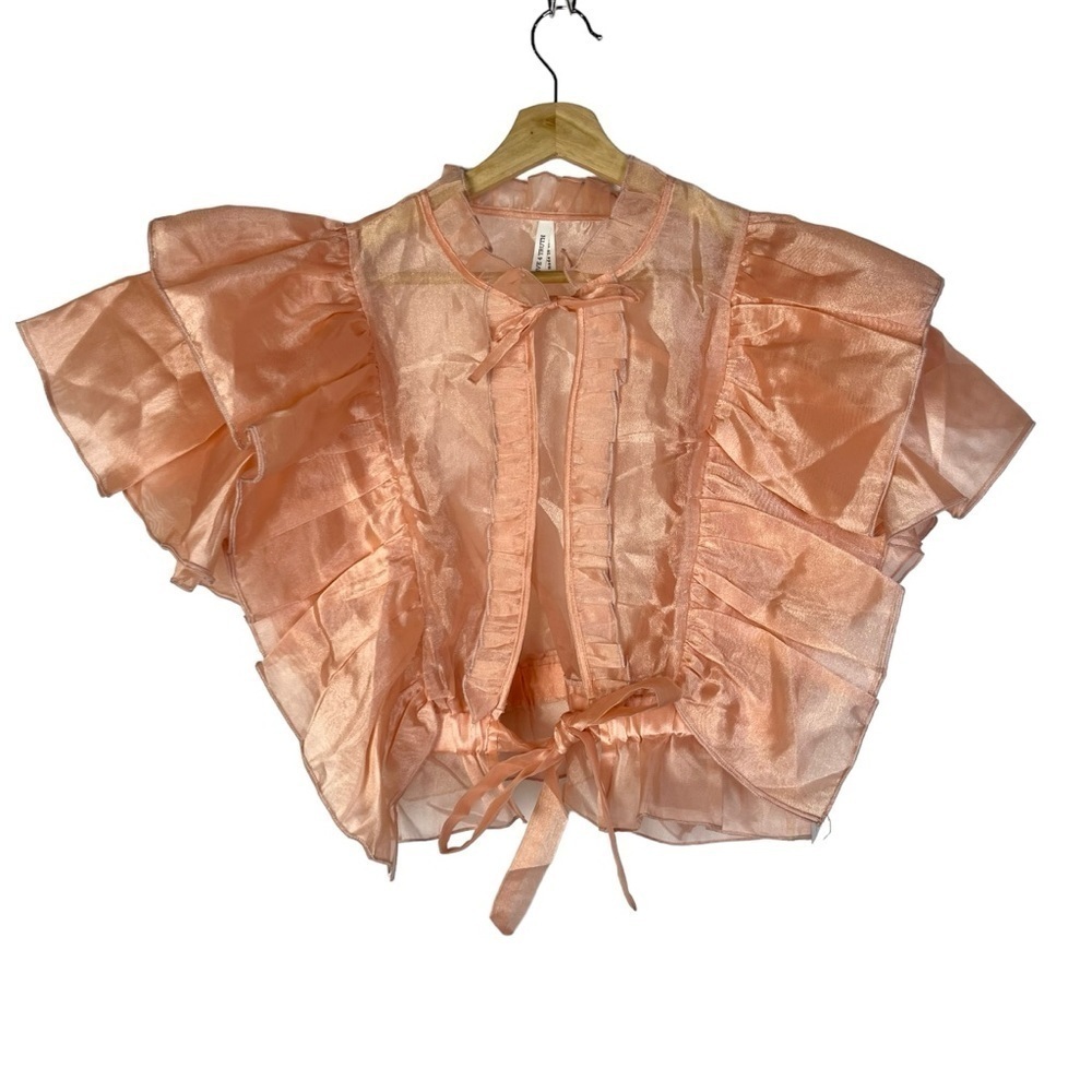 Live 4 Truth Peach Ruffle Top
